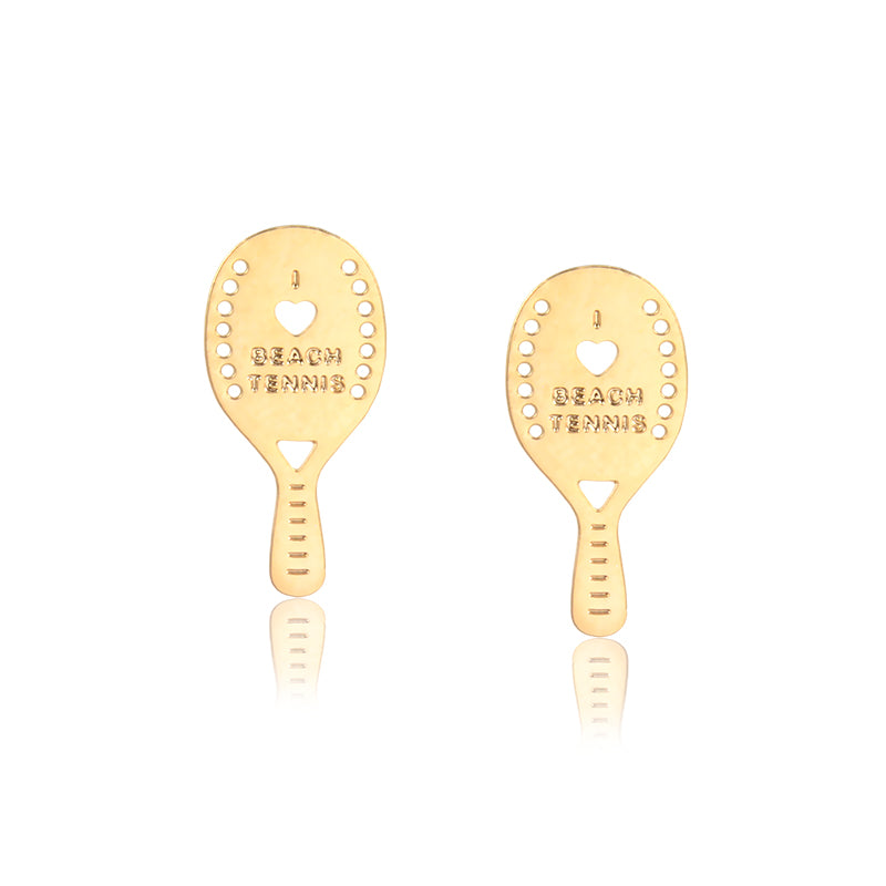 I Love Beach Tennis Earrings